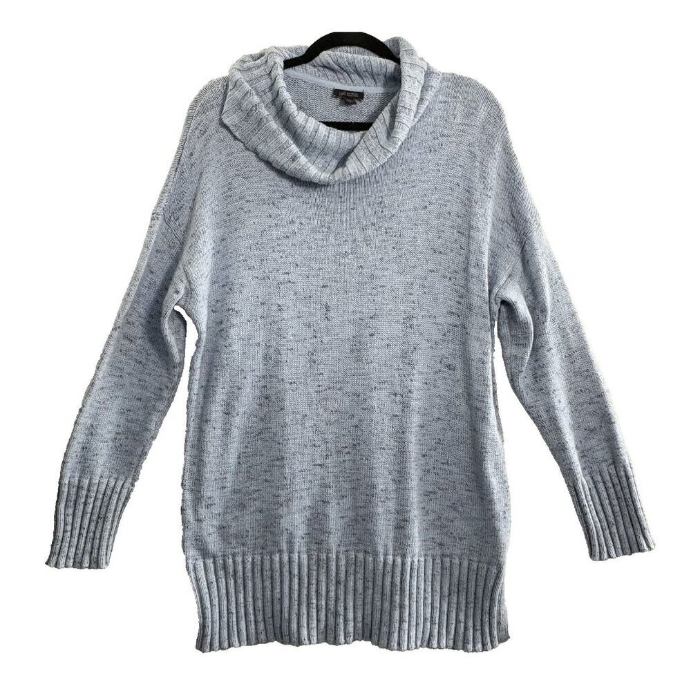 J JILL Wearever Women Pullover Turtleneck Sweater Sz L Blue Long Sleeves‎ 5-3